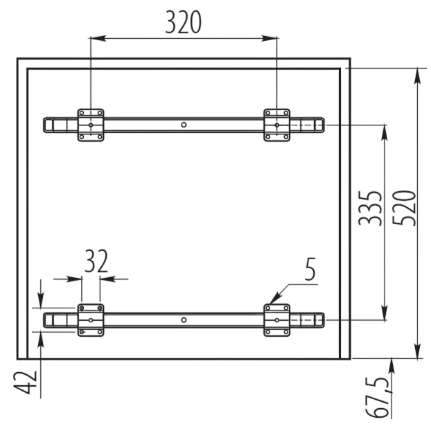 Cos de gunoi cu montaj pe front, Practi Eco incorporabil cu 2 compartimente x 17 L si 1 compartiment x 34 L, pentru corp de 600 mm, gri antracit [4]