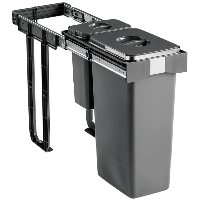 Cos de gunoi Free Jazz 30 incorporabil, colectare selectiva, 1 compartiment x 7 litri si 1x26 litri [1]