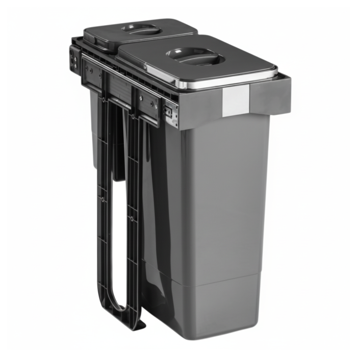 Cos de gunoi Free Jazz 30 incorporabil, colectare selectiva, 1 compartiment x 7 litri si 1x26 litri [3]