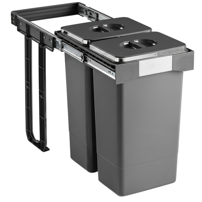 Cos de gunoi Free Jazz 40 incorporabil, colectare selectiva, 2 compartimente x 26 litri [1]