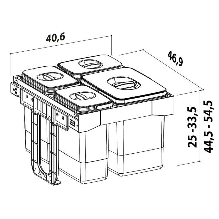 Cos de gunoi Free Jazz 45 incorporabil [2]