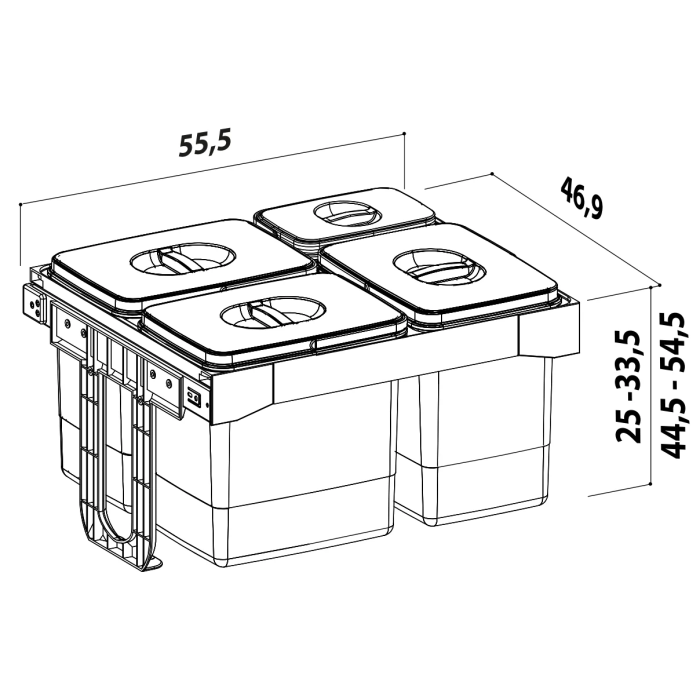 Cos de gunoi Free Jazz 60 incorporabil [2]
