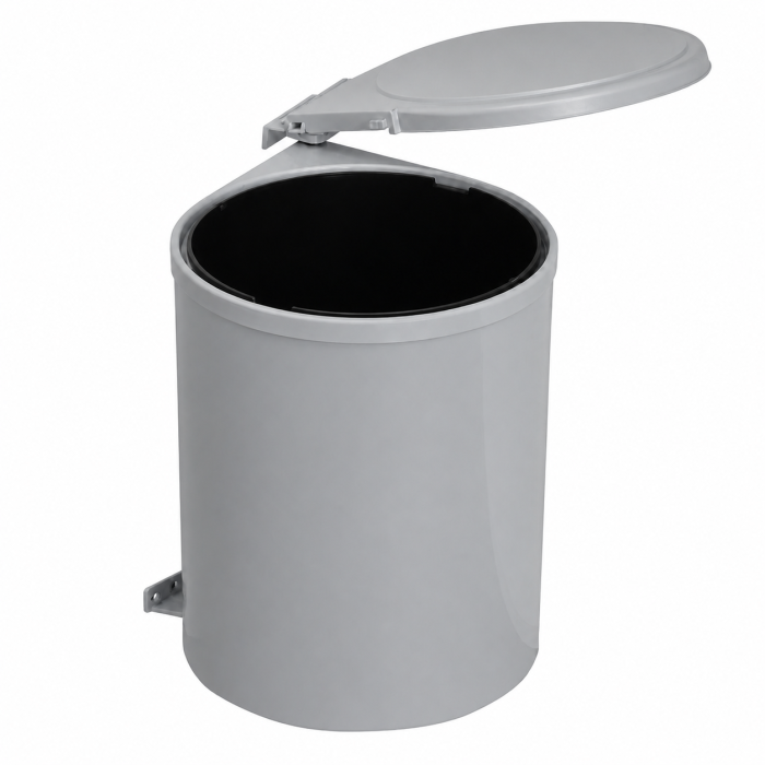 Coș gunoi încorporabil Inoxa, cu extragere automată, pentru corp de 400 mm, gri deschis, 13 l [3]