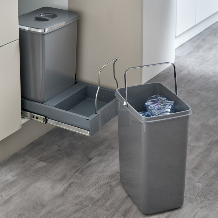 Cos de gunoi incorporabil, Patty 45 Automatic, colectare selectiva cu 2 recipiente x 15 litri [3]