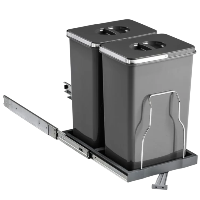 Cos de gunoi incorporabil, Patty Automatic, colectare selectiva cu 2 recipiente x 15 litri [1]