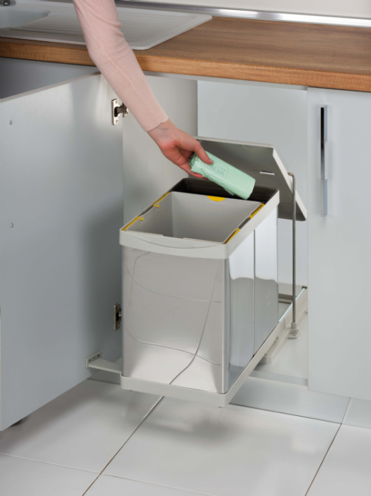 Cos de gunoi incorporabil Pelikan 21100, cu extragere automata, cu un recipient de 20 L si una de 1 L [5]