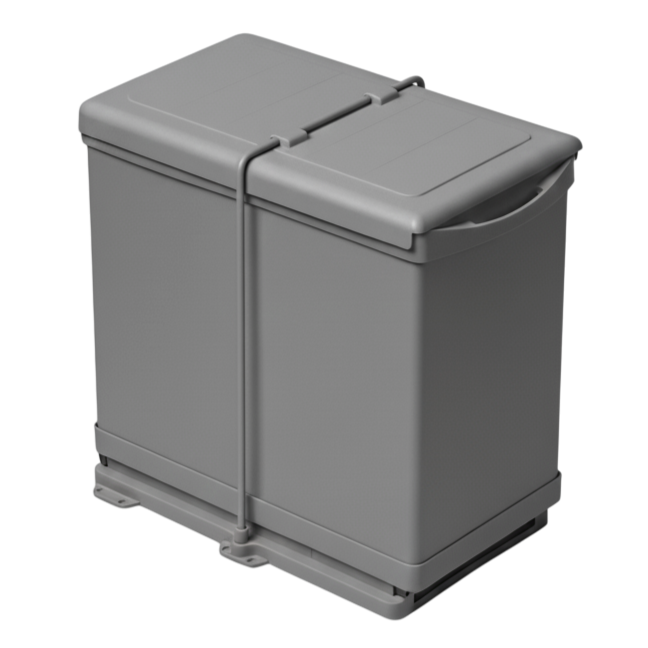 Cos de gunoi incorporabil Pelikan 21100, cu extragere automata, cu un recipient de 20 L si una de 1 L, antracit [2]