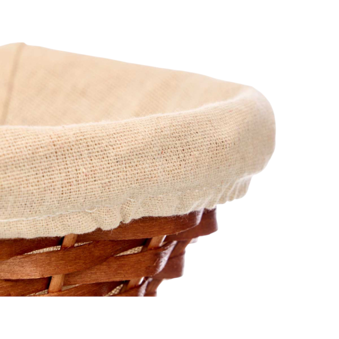 Coș depozitare rotund Kipit, împletit, maro/bej, 25 x 25 x 9 cm [3]