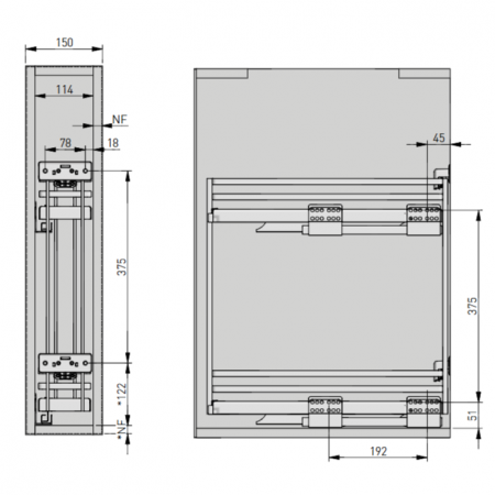 Cos Jolly Movix Pro de stanga, antracit [6]