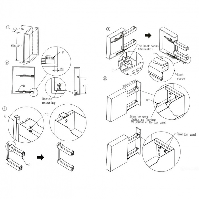 Cos Jolly pentru corp de 250 mm, finisaj gri grafit [2]