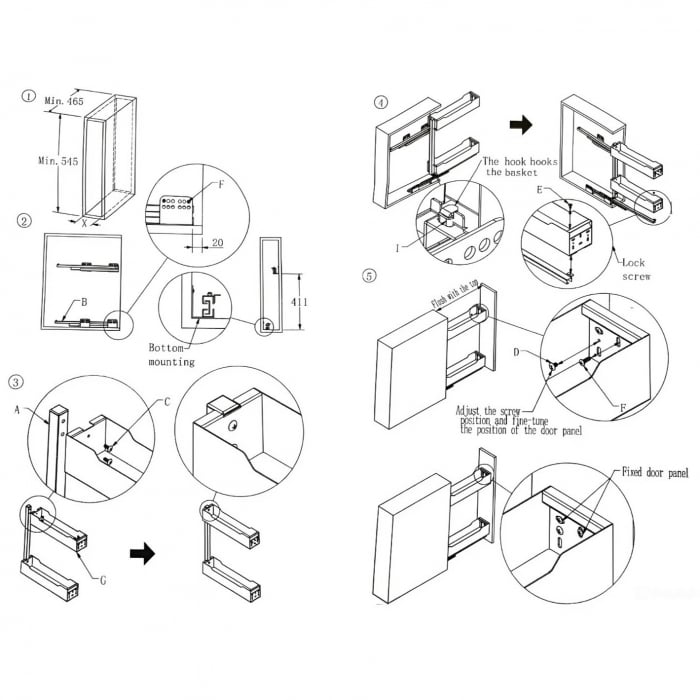 Cos Jolly pentru corp de 300 mm, finisaj gri grafit [2]