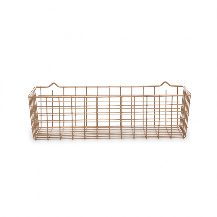 Cos multifunctional pentru organizare si depozitare Koala Copper, finisaj cupru, 33x12x9 cm [3]