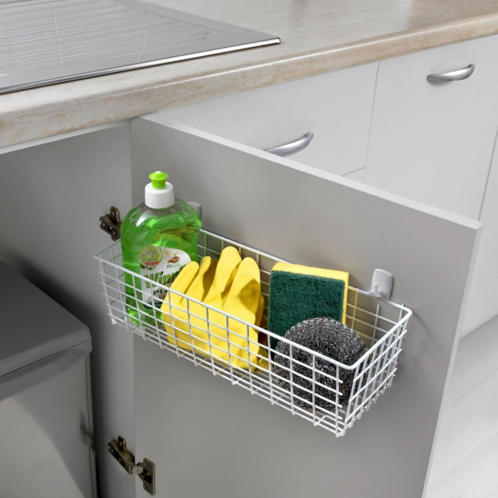 Cos multifunctional pentru organizare si depozitare Pandino, alb, 33x12x9 cm [3]