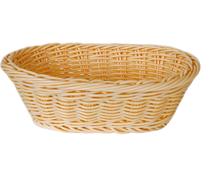 Cos oval pentru paine, bej, 27x20x7 cm [5]