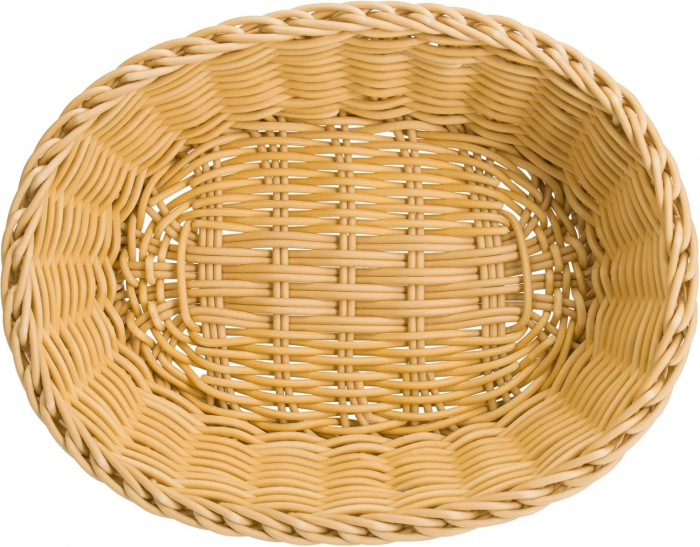 Cos oval pentru paine, bej, 27x20x7 cm [3]