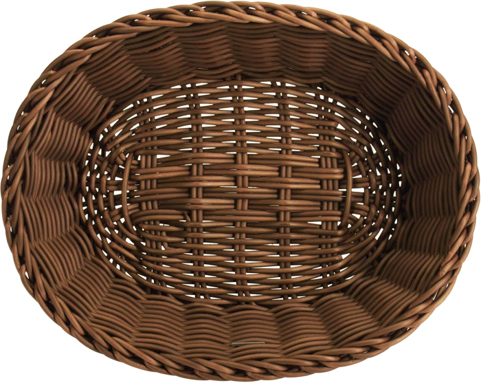 Cos oval pentru paine, maro, 25x20x7 cm [4]