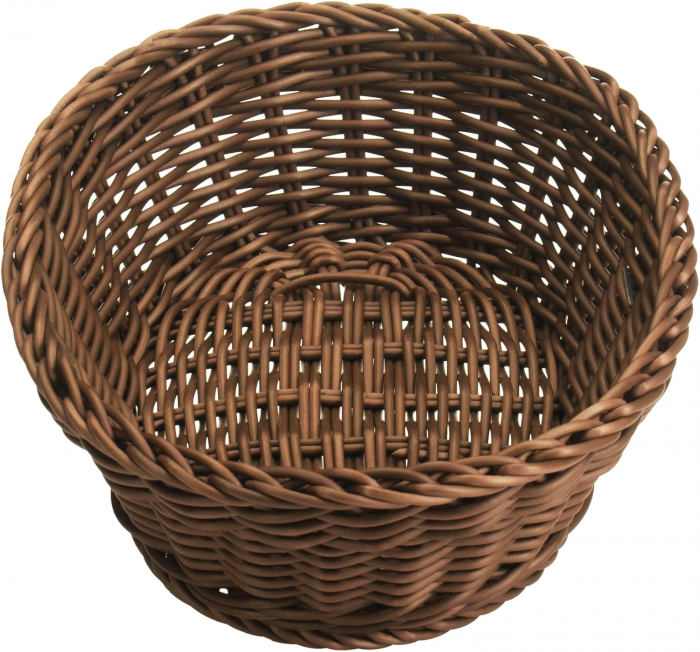 Cos oval pentru paine, maro, 25x20x7 cm [5]