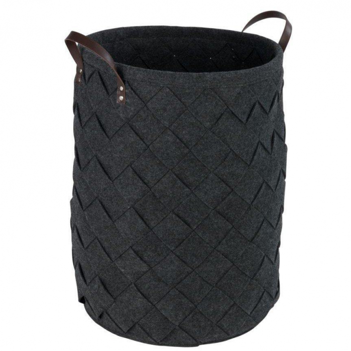 Cos rufe murdare rotund impletit Trovo, antracit, 75 l [2]