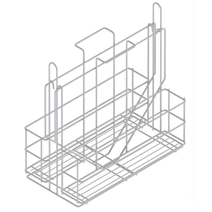 Cos Variant Multi pentru produse de curatare, cu cosuri detasabile si glisiere cu extragere totala, pentru corp de 300 mm, crom [2]