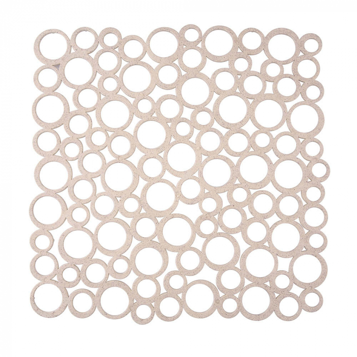 Covoras protectie chiuveta, patrat, 35% bio, bej, 29x29 cm [2]