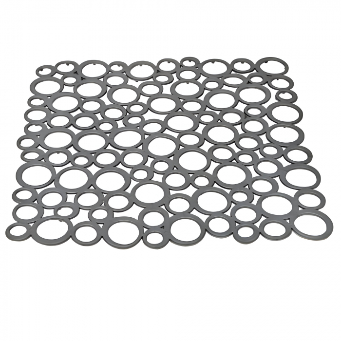 Covoras protectie chiuveta, patrat, 35% bio, gri antracit, 29x29 cm [2]