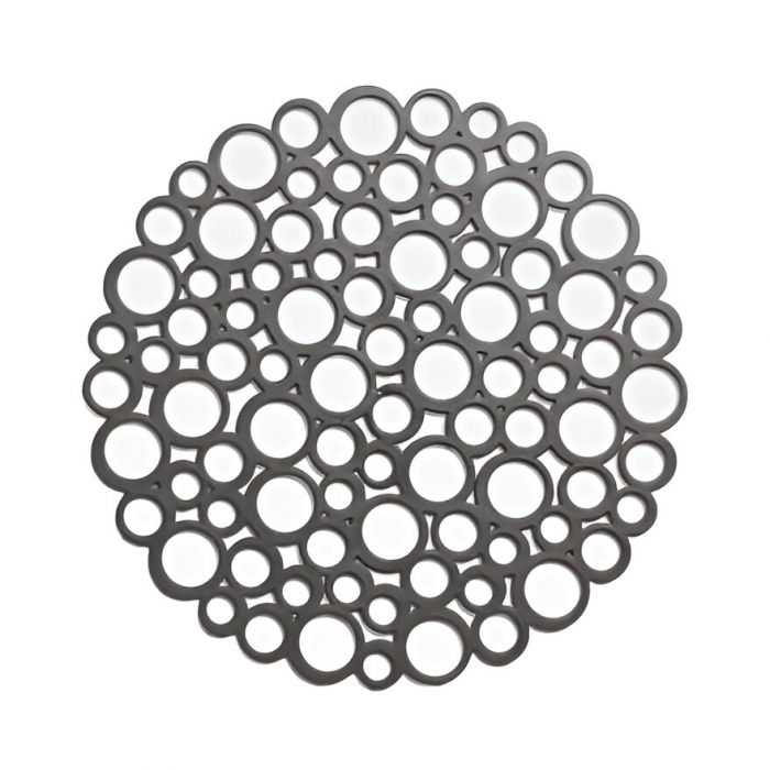 Covoras protectie chiuveta, rotund, 35% bio, gri antracit, D:30 cm [2]