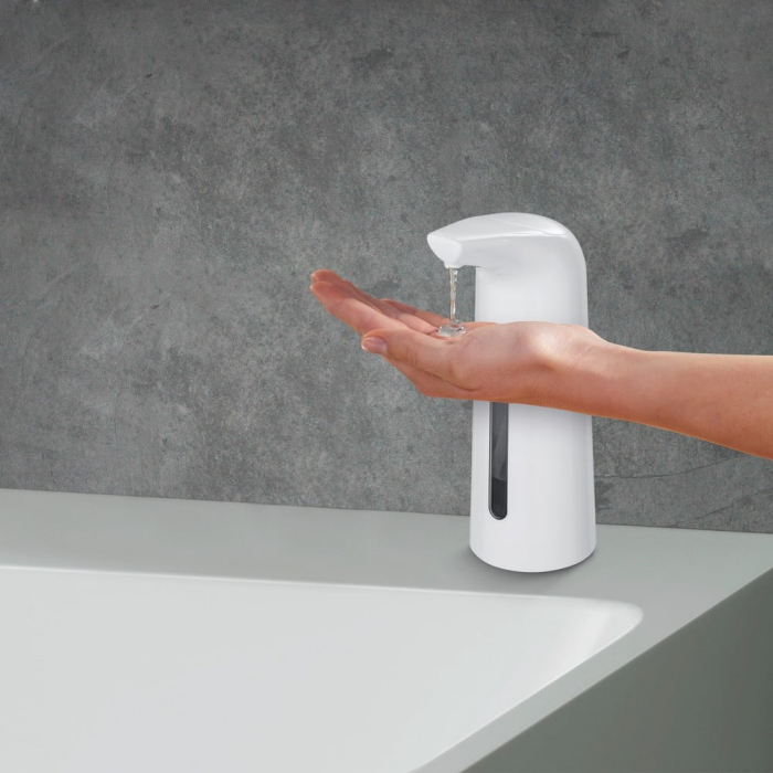 Dispenser sapun lichid cu senzor Larino, alb, 400 ml [2]