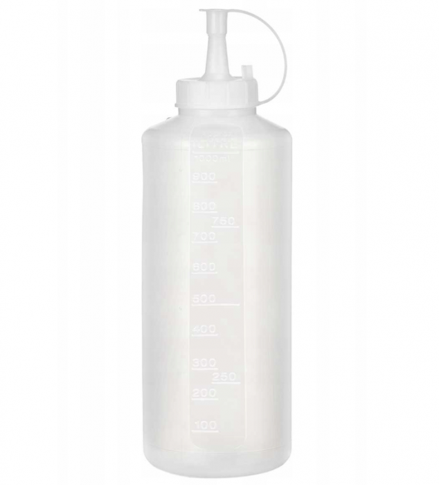 Dozator din plastic pentru sos, alb, 1 L [2]