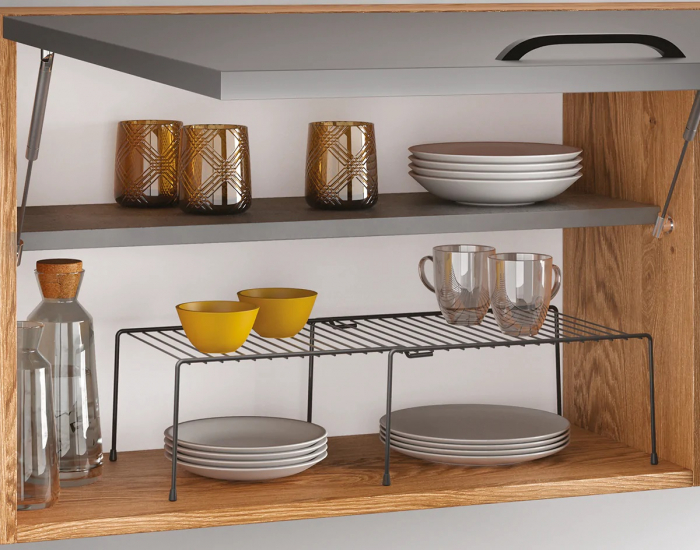Etajera extensibila Adapto Lava, negru, 33-57x24x15 cm [3]