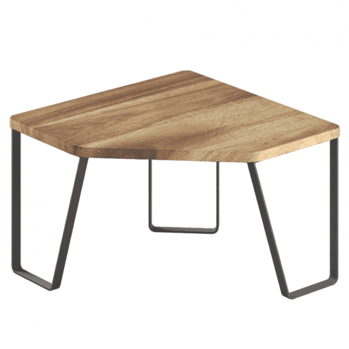 Etajera York de colt, din lemn de acacia, 25x25x16 cm [1]
