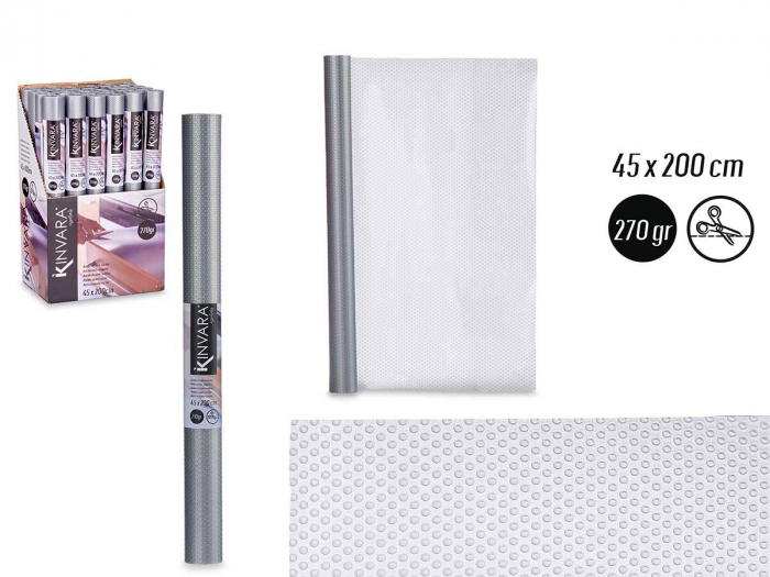 Folie protectie antialunecare sertar, argintie [2]