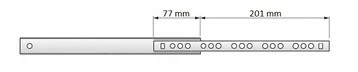 Glisiera cu bile H17, cu extragere partiala, set 2 bucati, L:278 mm [3]