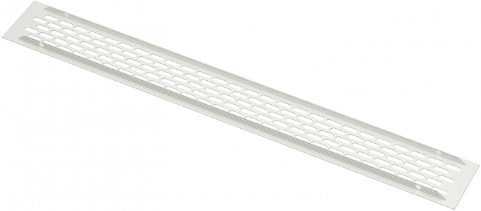 Grila ventilare din aluminiu, finisaj alb, 484x60 mm [5]