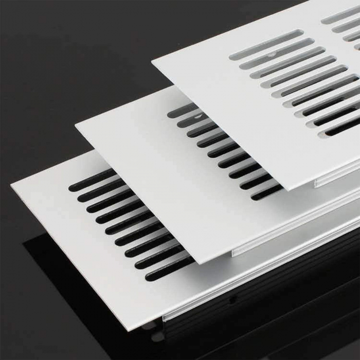 Grila ventilare din aluminiu, finisaj aluminiu, 484x100 mm [3]