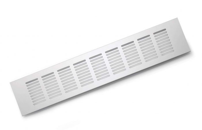 Grila ventilare din aluminiu, finisaj aluminiu, 484x100 mm [6]