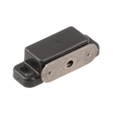Închizător magnetic Mensa GTV pentru uși de mobilier, oțel / plastic, negru [2]