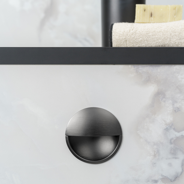 Maner ingropat pentru mobila Lidd, finisaj negru titan, D:64 mm [4]