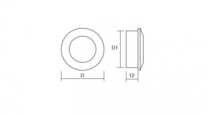 Maner ingropat Tap D:40 mm, finisaj negru mat [3]