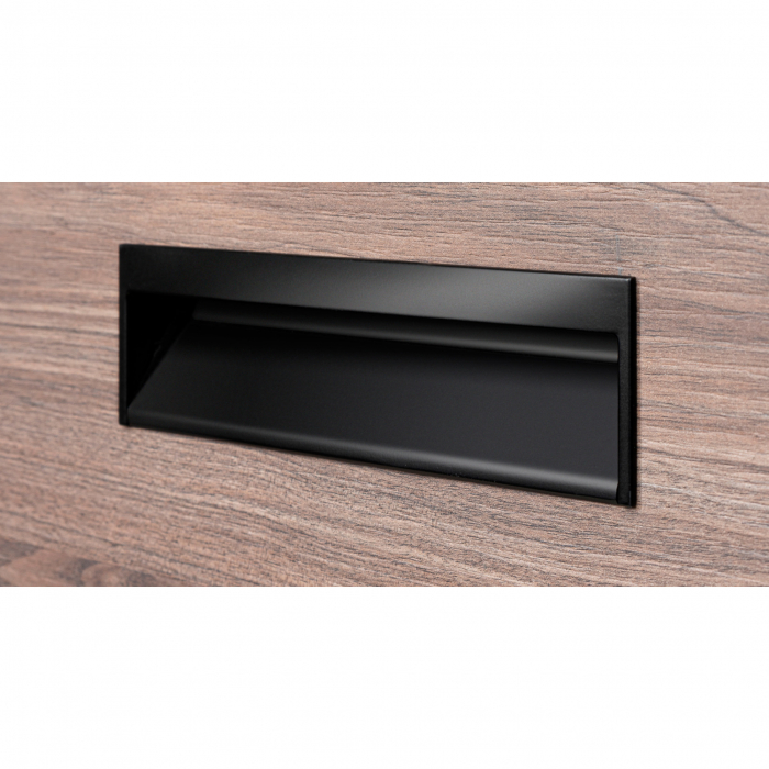 Maner ingropat Wave, L:173 mm, finisaj negru mat [4]