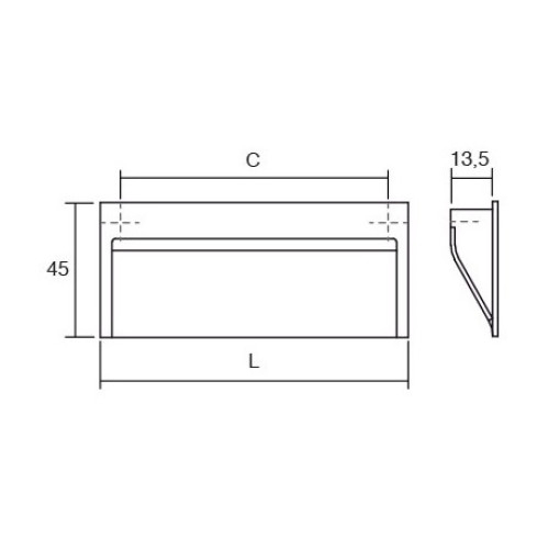 Maner ingropat Wave, L:173 mm, finisaj negru mat [3]