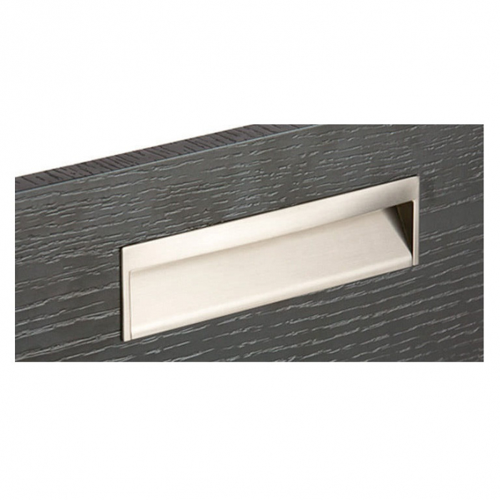 Maner ingropat Wave L:173 mm, finisaj nichel periat [3]