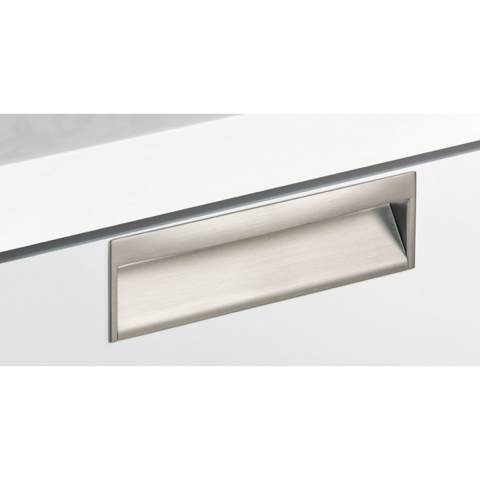 Maner ingropat Wave L:173 mm, finisaj nichel periat [4]