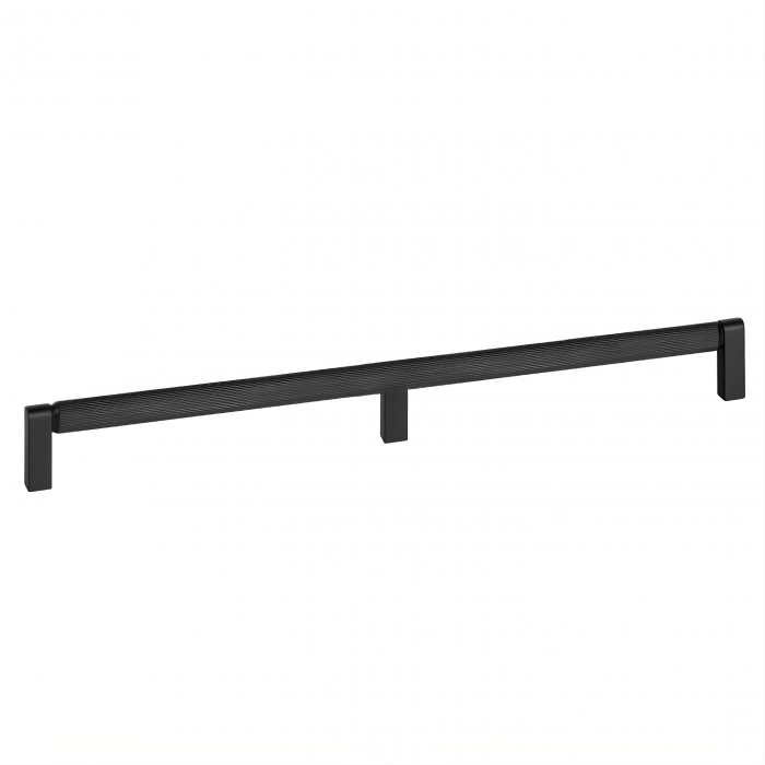 Maner lung pentru mobila Brooklyn, finisaj negru periat, L:1066 mm [2]