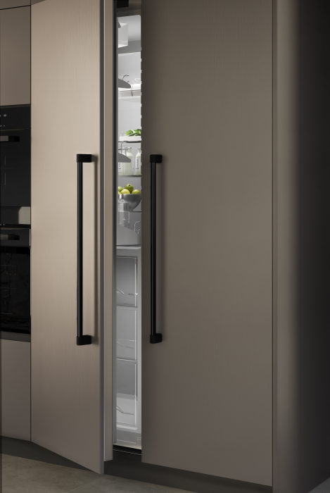 Maner lung pentru mobila Casey Big, finisaj negru lava texturat / negru mat, L:768 mm [4]