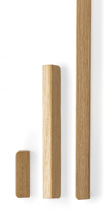 Maner lung pentru mobila Flapp Wood, finisaj natur, L:1100 mm [3]
