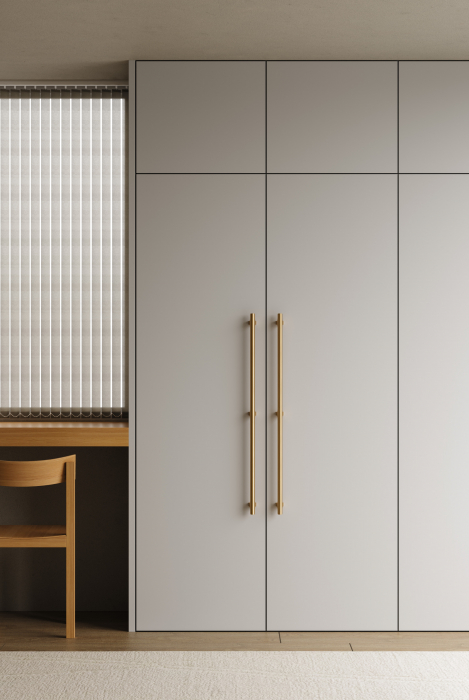 Maner lung pentru mobila Hinoki Big, finisaj alama cava periata, L:915 mm [3]