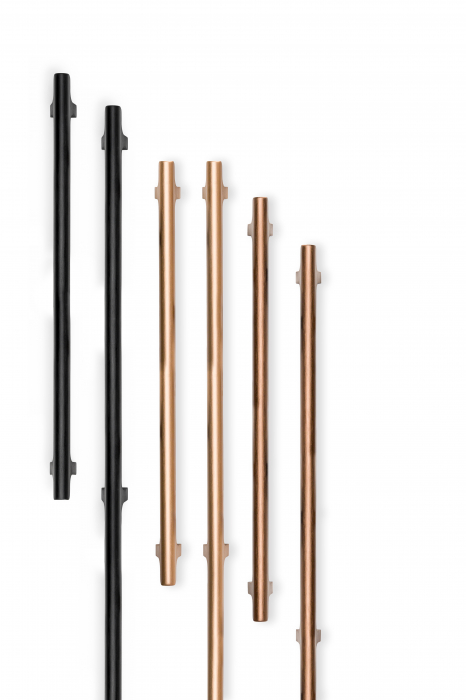 Maner lung pentru mobila Hinoki Big, finisaj bronz periat, L:915 mm [6]