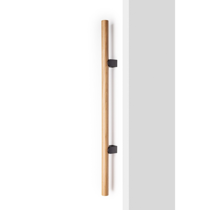 Maner lung pentru mobila Kumo Wood Big One, finisaj stejar / negru titan, L:878 mm [4]