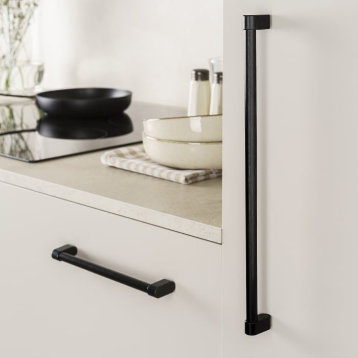 Maner lung pentru mobila Linkk, finisaj negru periat, L:1071 mm [4]