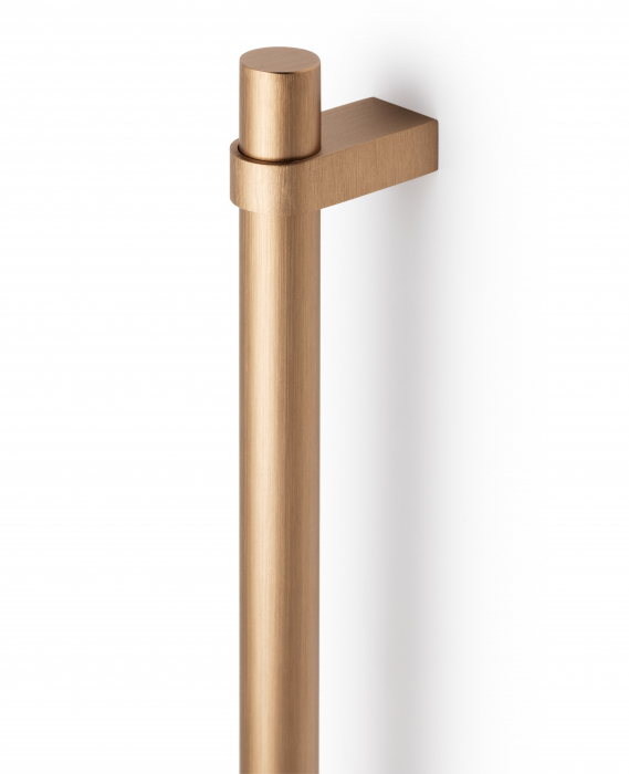 Maner lung pentru mobila Nobb, finisaj alama cava periata, L:1108 mm [2]